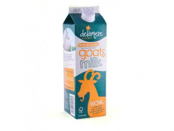 One litre of Delamere goats milk