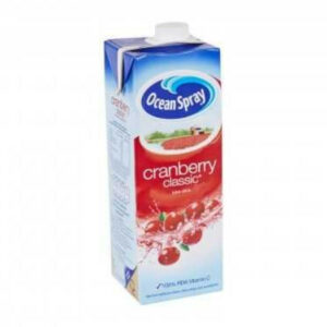 One litre of ocean spray cranberry classic juice