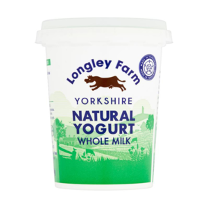 Longley Farm Yorkshire whole milk natural yogurt