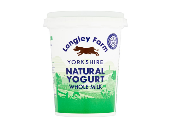 Longley Farm Yorkshire whole milk natural yogurt