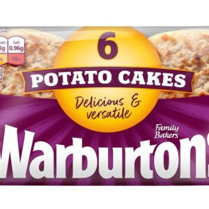 6 pack of Warburtons potato cakes