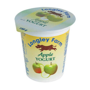 Small pot of Longley Farm apple yogurt