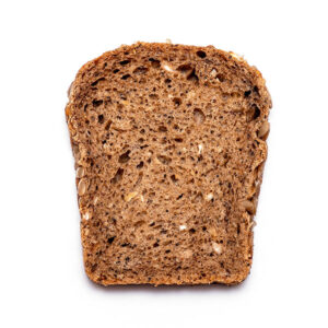 Slice of multi-wheat bread