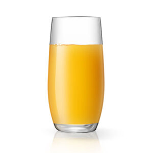 Tall glass of orange juice