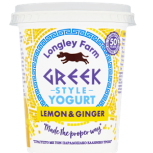 Longley Farm Greek style lemon and ginger yogurt