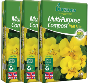 3 Bags of Durstons Peat Free Compost